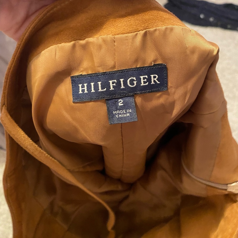 Tommy Hilfiger brown suede dress